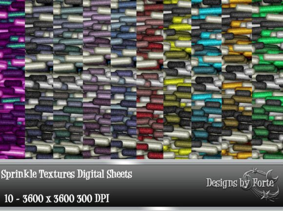 10 Sprinkle Stitch Seamless Digital Papers