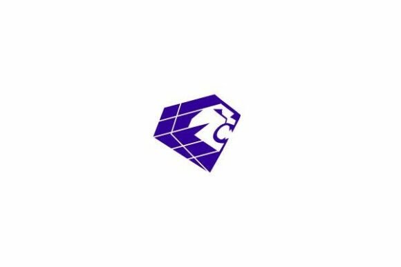 Diamond Lion Head Luxury Mascot Logo Design