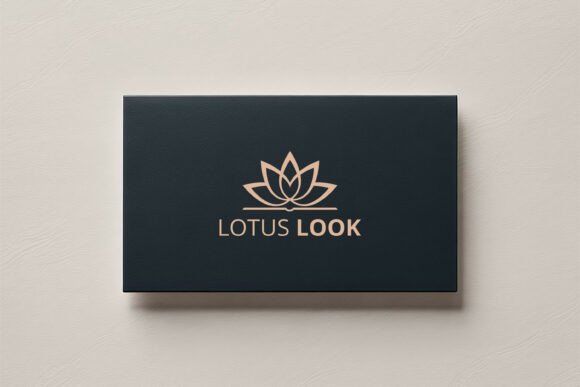 Elevate Branding with Navy Luxury Logo Mockup