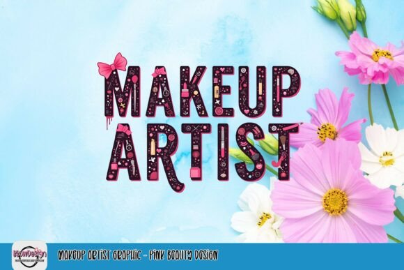 Elevating Brand Identity with the Makeup Artist Graphic - Pink Beauty Design