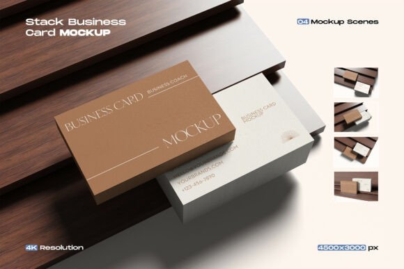 Elevating Brand Presentations with the Stack Business Card Mockup
