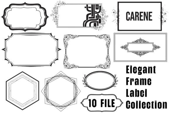 Unlocking Creative Potential with the Elegant Frame Label Collection Set